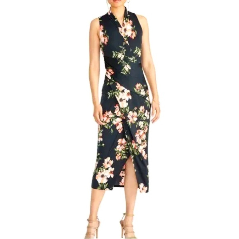 Women’s Size Small Rachel Roy Wildflower Poppy Midi
Sheath Dress